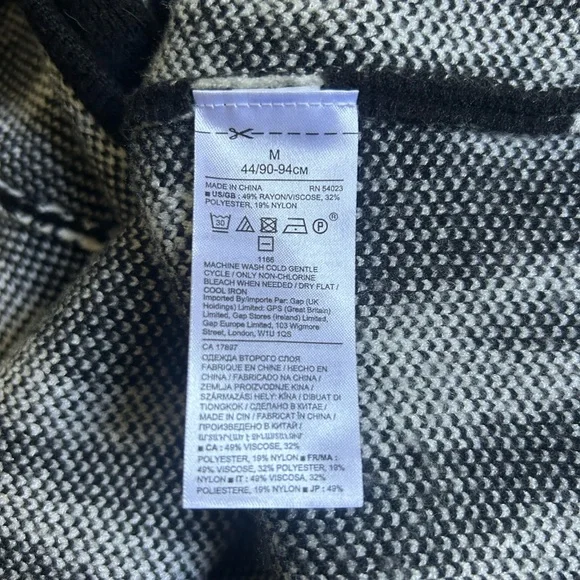 Banana Republic Zebra Print Long Cardigan Sweater M Medium - Picture 5 of 5